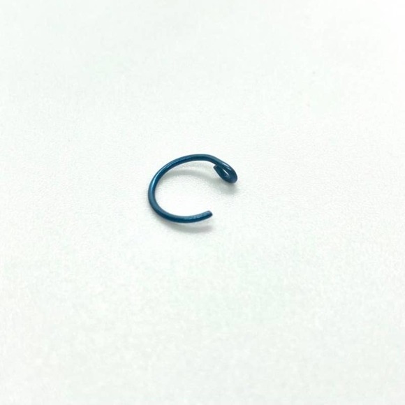 Single Fake Nose Ring Cuff - Blue - Picture 6 of 7